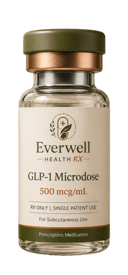 Everwell Health RX GLP-1 Microdose protocol — clinical still life