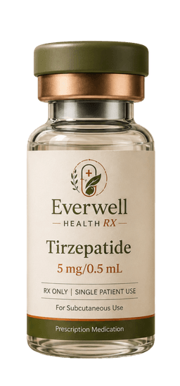 Everwell Health RX Tirzepatide protocol — clinical still life